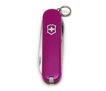 ONGLIER SUISSE VICTORINOX CLASSIC SD TASTY GRAPE MODELE 0.6223.52G - CANIF ONGLIER 58 MM VIOLET MAUVE