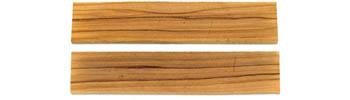 2 plaquettes pour montage de couteau en bois d'olivier
