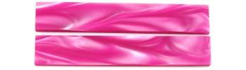 2 plaquettes pour manche de couteau en acrylique rose fuchsia