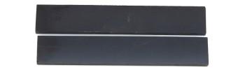 2 plaquettes pour montage de couteau en acrylique noir