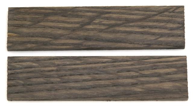 2 PLAQUETTES EN BOIS DE MORTA TYPE A - POUR MONTAGE DE COUTEAU