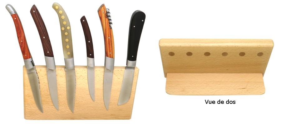 Rangement magnétique pour couteaux en bois de résine, porte-couteau en  bois, bloc à couteaux magnétique, présentoir à couteaux de chef, ruban  mural pour couteaux, cadeau de mariage -  France