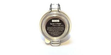 Savon pour rasage en pot de verre