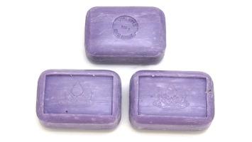 3 savons parfum violette