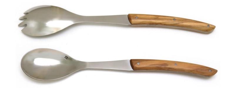 Service salade Le Thiers® en bois d'olivier
