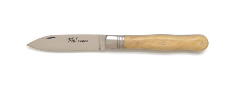 Vente de couteau de poche pliant violon en buis