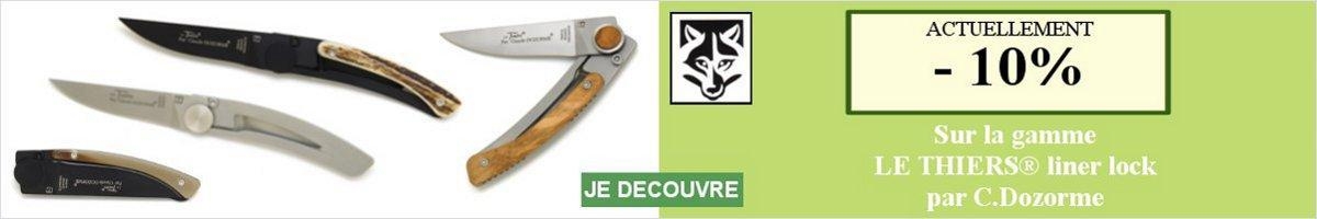 Couteau de poche Le Thiers® liner-lock par Claude Dozrome