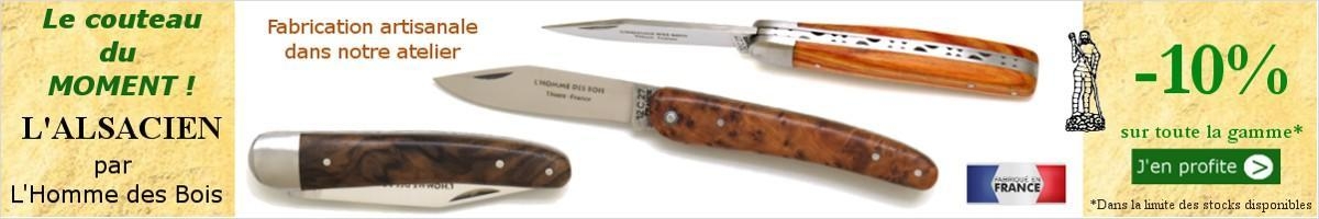 Vente de couteaux de poche Alsacien fabriqués à Thiers