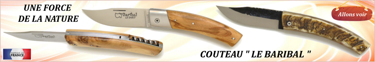 Gros couteau de chasse baribal au sabot
